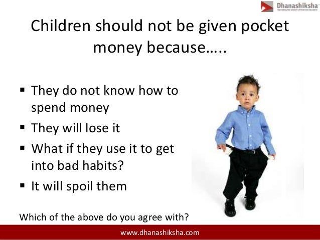 importance of pocket money pros and cons of pocket money